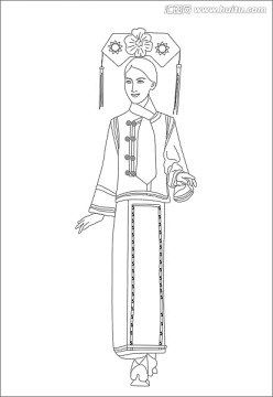 格格服 矢量圖