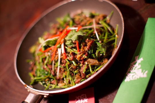 香菜肉末