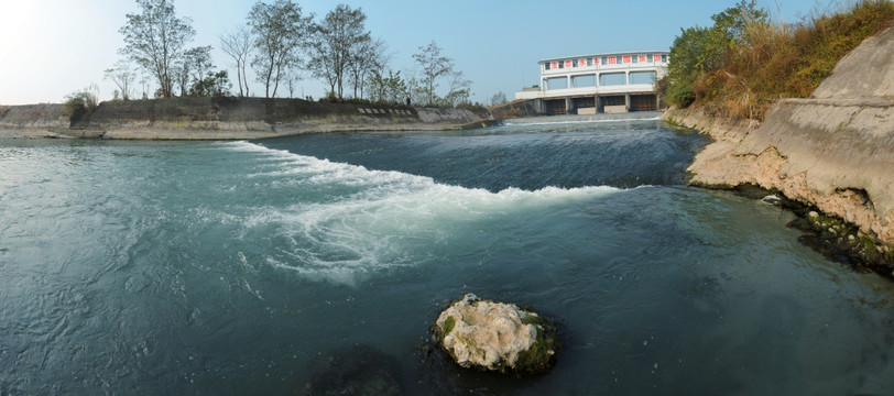 成都三道堰古镇水景