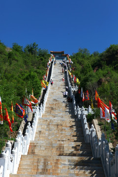 丫髻山风景区石阶