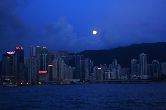 香港 香港夜景 香港维多利亚港 香港大都会