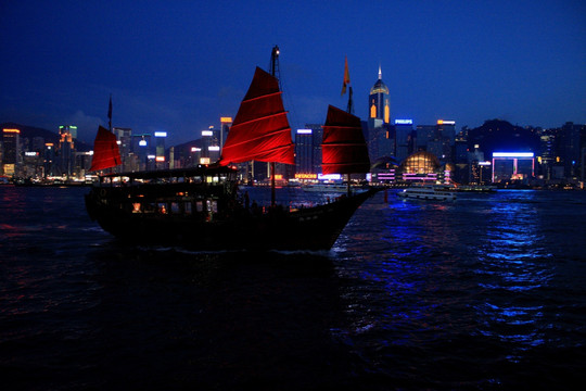 香港 香港夜景 香港维多利亚港 香港大都会