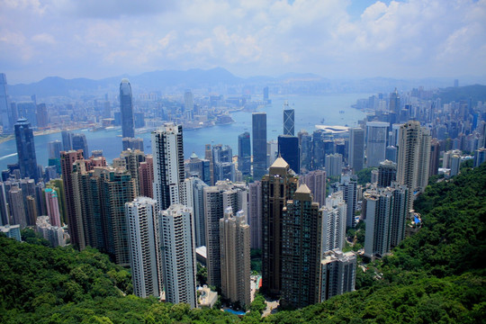 香港 香港街景 香港太平山 观景台 凌宵阁