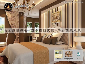 現(xiàn)代風格主臥室效果圖