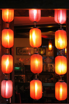 成都锦里夜景红灯笼
