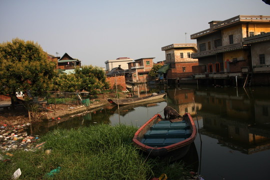 水乡 小城风光 船 风光