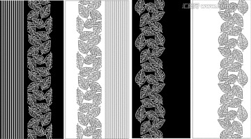 雕刻树叶移门图案