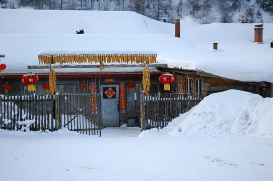 喜庆雪乡丰收年