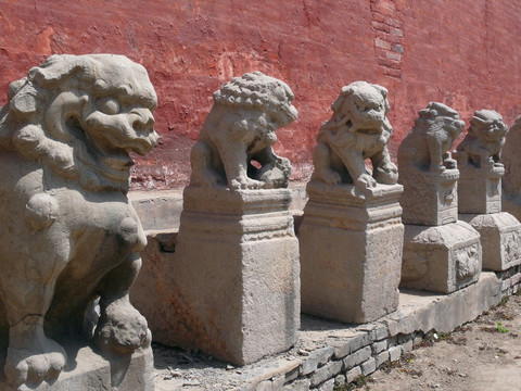 韩城文庙的石狮子