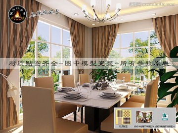 現(xiàn)代風(fēng)格餐廳效果圖