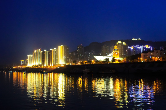 万州港夜景