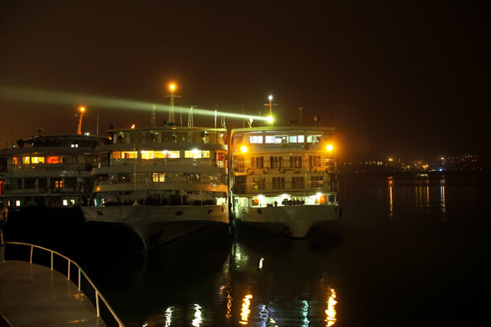 万州港夜景