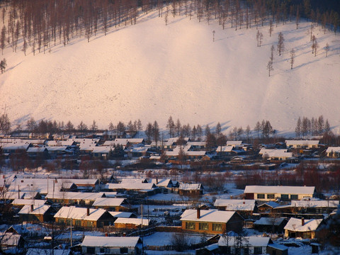 山林人家 冬景