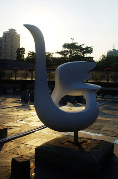 保利文化广场 天鹅雕塑