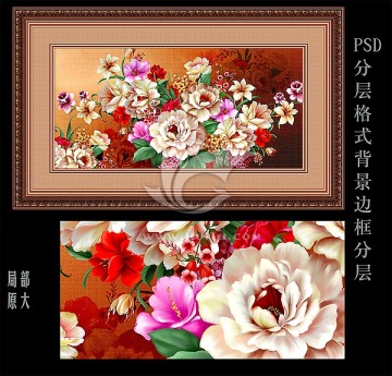 油画 花卉 无框画