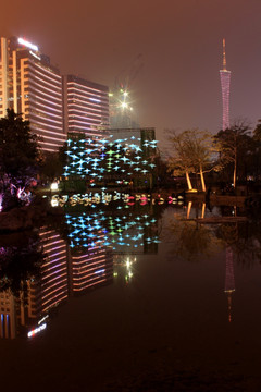 珠江新城灯光节