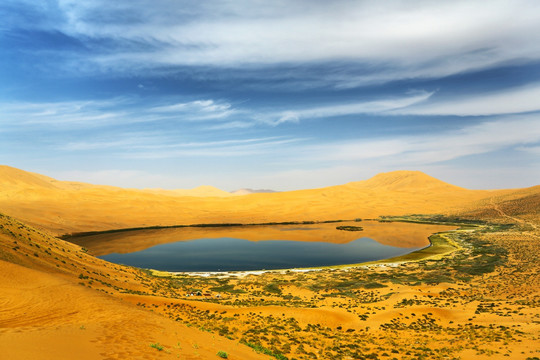 巴丹吉林沙漠 湖泊