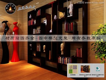 博物館藝術(shù)品展廳效果圖