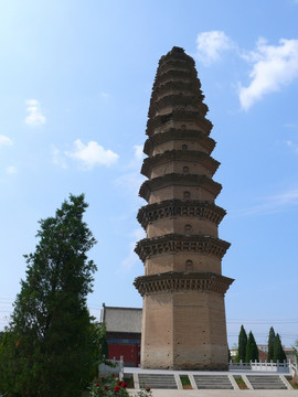 山西芮城圣寿寺宋代舍利塔