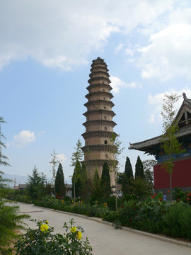 山西芮城圣寿寺宋代舍利塔