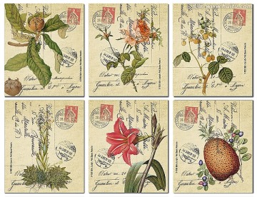花卉 無框畫 郵票 歐美風(fēng)格
