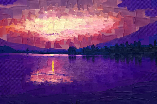 油畫 無框畫 抽象畫