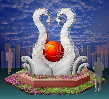 大型景觀雕塑效果圖