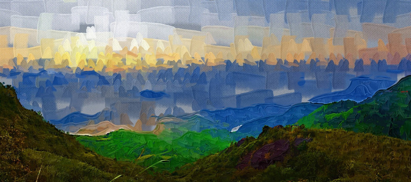 油畫 無框畫 抽象畫