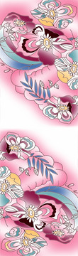 數(shù)碼長(zhǎng)巾圖案 未分層