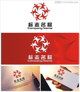攜手前進logo設計