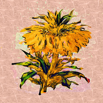 壁畫(huà) 花卉