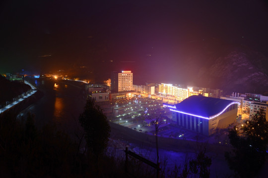 汶川夜景