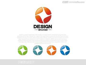 钱币旋转集团企业LOGO设计