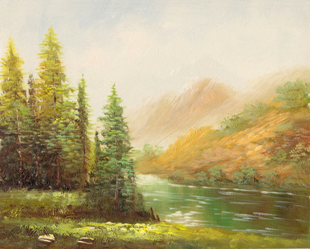 風景 風景油畫