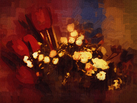 花卉 油畫(huà)