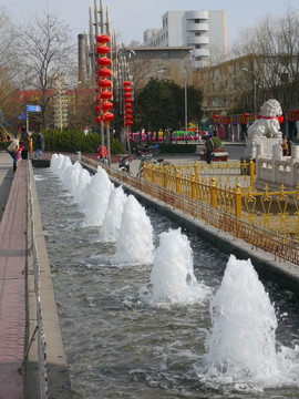 春节的广场