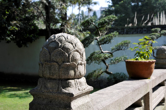 福州凉山西禅寺 莲花柱