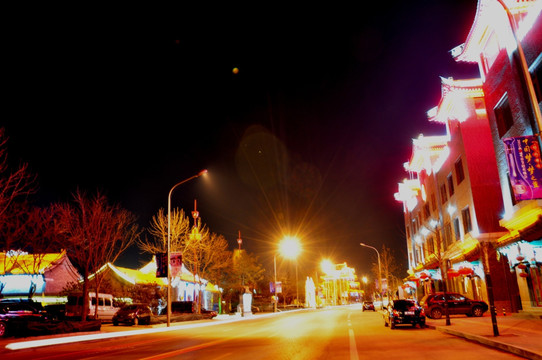 高碑店村夜景