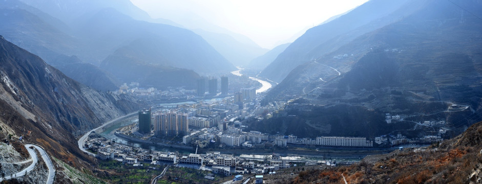 汶川建筑全景图