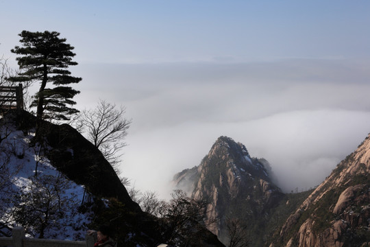 黄山冬景