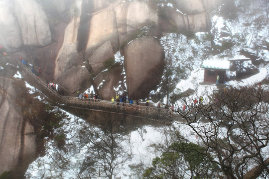 黄山冬景