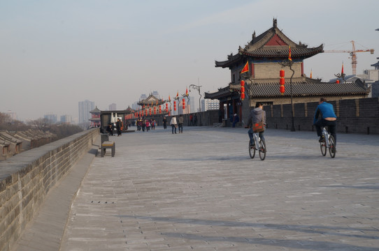 中国西安古城墙