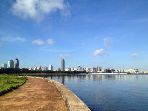 海滨城市建筑海景房远景