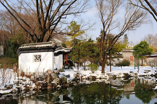 明孝陵雪景