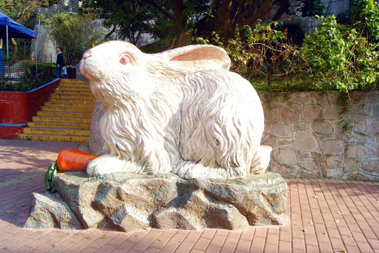 兔子的雕像