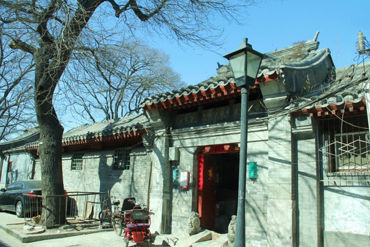 北京胡同 南锣鼓巷建筑