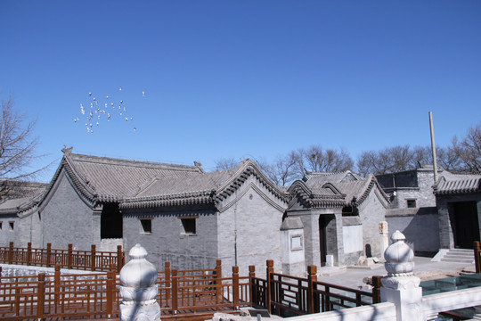 北京胡同 南锣鼓巷建筑 四合院