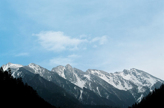 九寨沟雪山