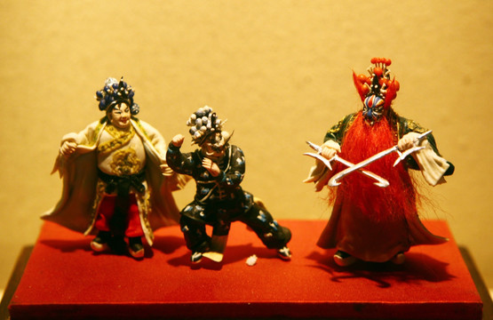 京剧人物塑像