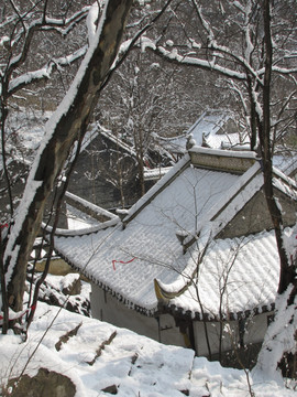 琅琊山醉翁亭景区雪后